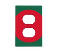 Flag of Bangladesh Unbreakable Polycarbonate Switch Plate-Modern 1 Gang Light Cover for Home Office with Matching Screws