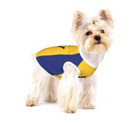 Flag of Barbados Full Print Cotton Pet Vest S Dog Cat Clothes Soft Elastic Breathable Pullover Pet
