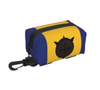 Flag of Barbados Pet travel waste bag storage bag. Convenient storage, suitable for leash, with zipper, easy to carry when traveling.
