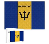 Flag of Barbados Puzzles Customized Challenging Gifts for Adults 300/500/1000 Piece