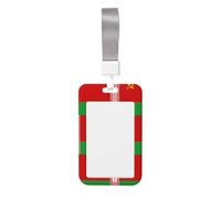 Flag of Belarus Id Badge Holder with Detachable Neck Strap, Waterproof Vertical Name Card Holders, for Nurse Students Teachers Staff