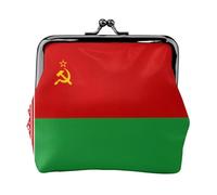 Flag of Belarus print Coin Purse Small Change Purse Card Holder Coin Pouch Small Wallet for Women and Men, Black, One Size, Vintage