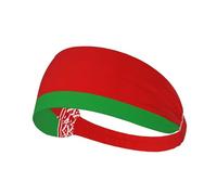 Flag of Belarus Printing Double-Sided,Unisex Elastic Sports Headband,Ideal As A Gift for Sports-Loving Friends,Family