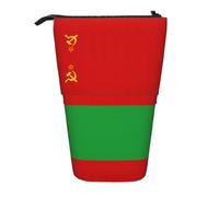 Flag of Belarus Standing Telescopic Pencil Bag Oxford Cloth Bag Portable for Boys Girls Teens Students Office
