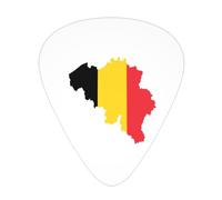Flag Of Belgium Map Guitar Picks Plectrums For Guitar Bass 12 Pack