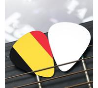 Flag of Belgium Patterned guitar pick set - (thin/medium/thick), widely compatible with all kinds of stringed instruments,