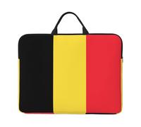 Flag of Belgium Printed 14in Laptop Case Sleeve Bag – Portable Handle & Zipper – Ideal for Travel, Business & Office Use