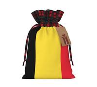 Flag of Belgium Two Color Drawstring Gift Bag M Beautiful Convenient Suitable For Christmas Birthdays