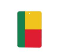 Flag Of Benin Car Air Fresheners Cards - 6 Pieces,Cardstock Scented Decor For Cars,Bedrooms, Closets