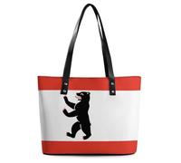 Flag of Berlin Tote Bag for Women Work Travel