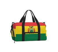 Flag of Bolivia Sports Duffel Bag-Weekender with Shoe Compartment