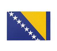 Flag of Bosnia and Herzegovina 1000 Piece Puzzle With Stylish Prints That Stimulates Creativity Concentration And Hands On Skills