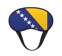 Flag of Bosnia and Herzegovina It is a Black-Rimmed Eye mask. The Soft Eye mask can Improve Sleep Quality and is Suitable for Indoors, Outdoors and Traveling.