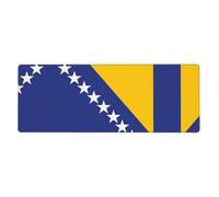 Flag of Bosnia and Herzegovina Mouse Pad 11.8x31.5 in. Non-Slip Base for RGB Keyboard, Mouse and Laptop, Suitable for Gaming and Office.