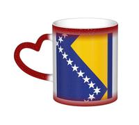 Flag of Bosnia and Herzegovina Red It is a color-changing mug, black for cold and white for hot, and more durable after hand washing.pajamas for women short sleeve,pajama tops for women short sleeve,