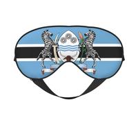 Flag of Botswana 2 Flag of Botswana Sleep Masks Adjustable Strap Soft Eye Mask for Women Men Travel Work Home