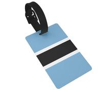 Flag of Botswana Luggage Tag - Essential for Travelers - Suitable for Travel Bags and Suitcases