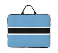 Flag of Botswana Patterned Laptop Sleeve Bag, 17 Inch Shockproof Laptop Sleeve, Slim Laptop Bag