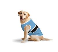 Flag of Botswana Pets Cotton Vest - Soft Lightweight T-Shirts,Flag of Botswana Print Sleeveless Tank Top Clothes for Medium Large Dogs