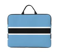 Flag of Botswana Print 14in Laptop Case Sleeve Bag, Portable Handle for Business Trip, Commuting, Fits Notebook & Tablet