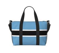 Flag of Botswana Travel Duffle Bag-Lightweight Carry On Weekender for Men Women, Waterproof Overnight Bag for Gym Weekend Trips