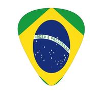 Flag Of Brazil Guitar Picks Plectrums For Guitar Bass 12 Pack