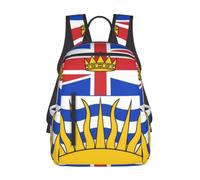 Flag of British Columbia Lightweight Casual Rucksack-Large Capacity Daypack