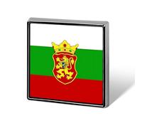 Flag of Bulgarian Square Brooch Pin Lapel Pins Tie Suit Dress Accessories Wedding Birthday For Men Women
