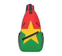 Flag of Burkina Faso Casual Crossbody Bag Durable Large Capacity Lightweight and Breathable Suitable for Various Outdoor Venues