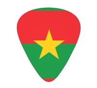 Flag Of Burkina Faso Guitar Plectrums 12 Pieces For Ukulele Bass Instrument Accessories
