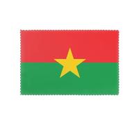 Flag of Burkina Faso Placemats for Dining Table Set of 6, polyester printed placemats, suitable for home, hotel and banquet venues.