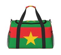 Flag of Burkina Faso Print Large Hand Travel Bag, Waterproof Tote Handbag for Women, Duffel Bag Sport Gym for Men