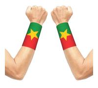 Flag of Burkina Faso Wrist sleeve.Elastic Athletic Sleeve Pair,