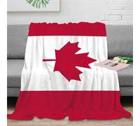 Flag of Canada Fleece Blanket, Ultra Soft And Cozy National Flag Blanket, Great for Calming And Sleep, All Seasons Flannel Blanket for Bed And Couch 40x50inch(100x130cm)