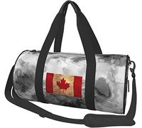 Flag of Canada Travel Luggage Duffel Bag Sports Rolling Foldable Duffel Bag, Marbling