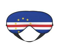 Flag of Cape Verde 4 Flag of Cape Verde Sleep Masks Adjustable Strap Soft Eye Mask for Women Men Travel Work Home