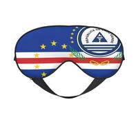 Flag of Cape Verde 5 Flag of Cape Verde Sleep Masks Adjustable Strap Soft Eye Mask for Women Men Travel Work Home