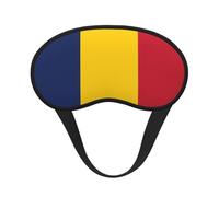 Flag of Chad Blocking Light Mask Sleep Aid, Comfortable Blackout Sleep Mask for Travel Yoga, Soft Eye Cover