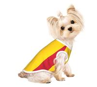 Flag of Chad Print Lightweight Dog Vest, Cat Sleeveless Shirt, Breathable Mesh Design for Summer Walking and Play