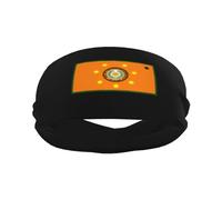 Flag of Cherokee Nation Sports Sweatbands for Men & Women, Non-Slip Elastic Wristbands & Headbands for Basketball, Tennis, Workout, Gym, Yoga, Absorbent & Breathable (Black)