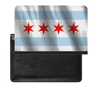 Flag of Chicago Passport Holder for Travel Cover Wallet
