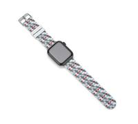 Flag of Chicago Sports Silicone Watch Band Quick Release Waterproof Replacement Strap Compatible with IWatch 42mm/44mm