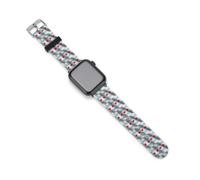 Flag of Chicago Sports Silicone Watch Band Quick Release Waterproof Replacement Strap Compatible with IWatch 42mm/44mm