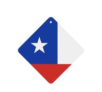 Flag Of Chile Car Air Fresheners Cards - Set Of 4 Pieces,For Cars & Home, Long-Lasting Lavender Fragrance