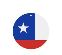 Flag Of Chile Car Air Fresheners Cards - Set Of 4 Pieces,For Cars & Home, Long-Lasting Lavender Fragrance