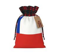 Flag of Chile Fashionable Print Medium Drawstring Storage Bag Lightweight and Beautiful for Various Festivals