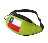 Flag of Chile Print Waist Bag Lightweight Travel Unisex Pack for Hiking Cycling Running Everyday Use