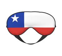 Flag of Chile Prints Double-Sided Eye Mask Adjustable Design Light-Blocking and Breathable Suitable for Rest and Travel.