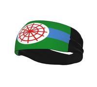 Flag of Clinton, Iowa Headbands Men Women Non Slip Wicking Sports Sweatband for Gym Basketball Yoga Hairbands