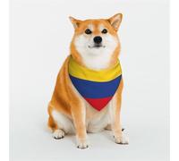 Flag of Colombia Dog Bandana for Small Medium Large Dogs, Cat Dogs Kerchief Triangle Bibs Scarf for Girl Or Boy